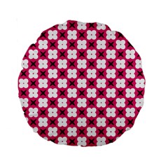 Cute Pretty Elegant Pattern Standard 15  Premium Round Cushions by GardenOfOphir