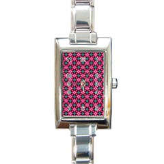 Cute Pretty Elegant Pattern Rectangle Italian Charm Watches