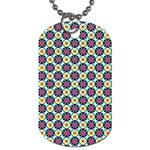 Cute abstract Pattern background Dog Tag (Two Sides) Back