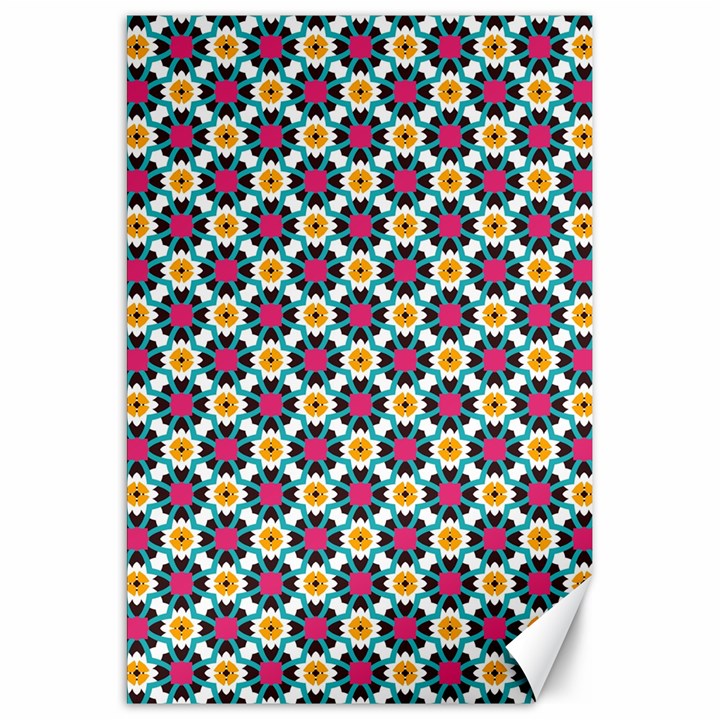 Cute abstract Pattern background Canvas 20  x 30  