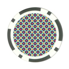 Cute Abstract Pattern Background Poker Chip Card Guards by GardenOfOphir