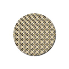 Cute Pretty Elegant Pattern Rubber Coaster (round)  by GardenOfOphir