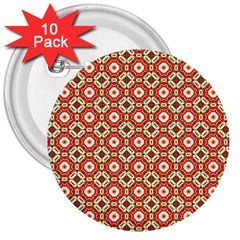 Cute Pretty Elegant Pattern 3  Buttons (10 Pack) 