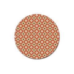 Cute Pretty Elegant Pattern Magnet 3  (round)