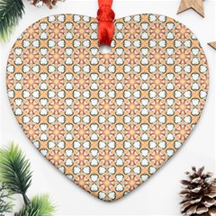 Cute Pretty Elegant Pattern Heart Ornament (2 Sides)