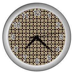 Cute Pretty Elegant Pattern Wall Clocks (silver) 