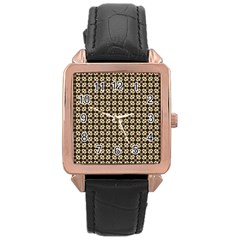 Cute Pretty Elegant Pattern Rose Gold Watches