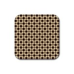 Cute Pretty Elegant Pattern Rubber Coaster (Square)  Front