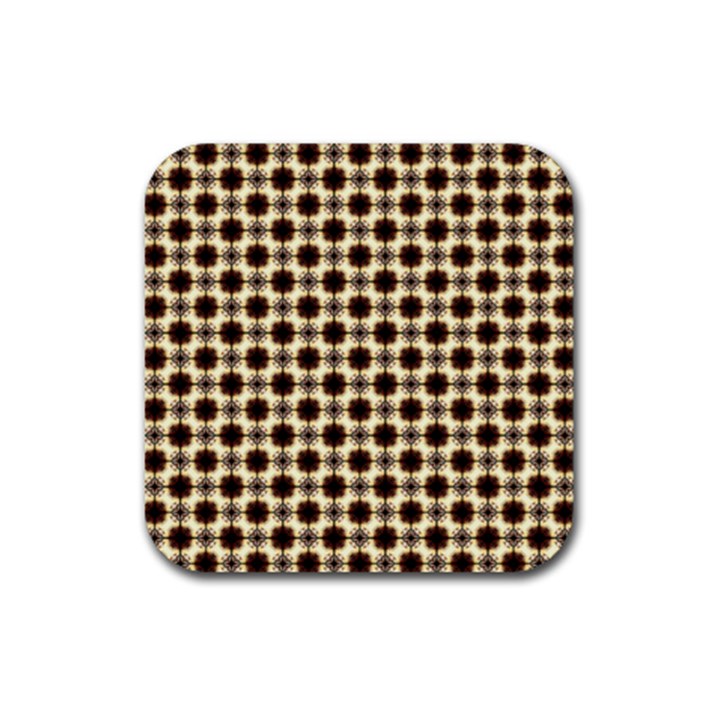 Cute Pretty Elegant Pattern Rubber Coaster (Square) 