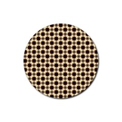 Cute Pretty Elegant Pattern Rubber Coaster (round) 