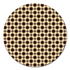 Cute Pretty Elegant Pattern Magnet 5  (round)