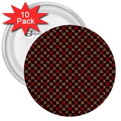 Cute Pretty Elegant Pattern 3  Buttons (10 Pack) 