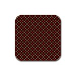 Cute Pretty Elegant Pattern Rubber Square Coaster (4 pack)  Front