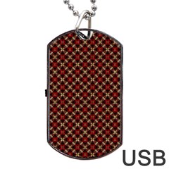 Cute Pretty Elegant Pattern Dog Tag Usb Flash (one Side)