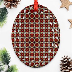 Cute Pretty Elegant Pattern Ornament (oval Filigree) 