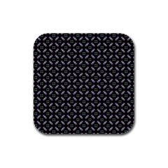 Cute Pretty Elegant Pattern Rubber Square Coaster (4 Pack)  by GardenOfOphir