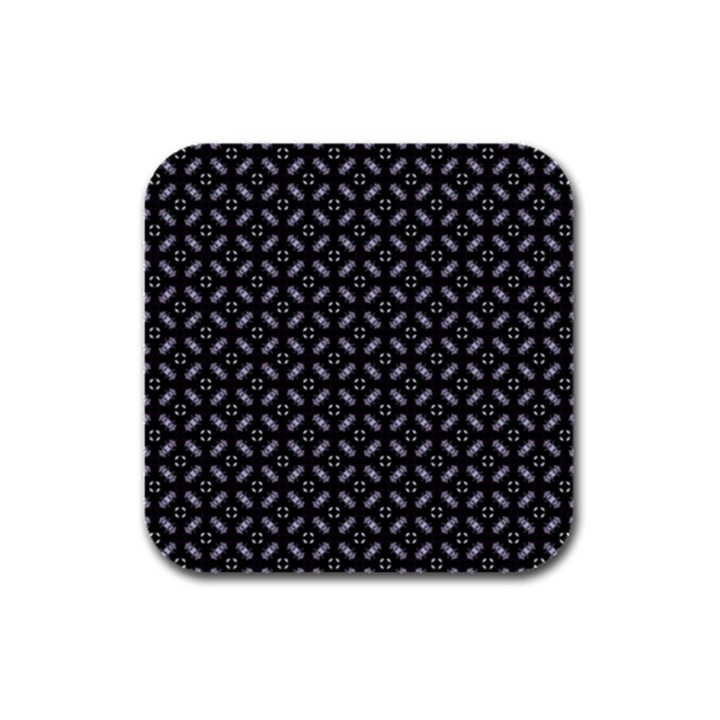 Cute Pretty Elegant Pattern Rubber Square Coaster (4 pack) 