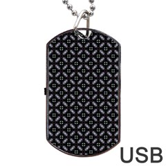 Cute Pretty Elegant Pattern Dog Tag Usb Flash (one Side)