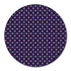 Cute Pretty Elegant Pattern Round Mousepads