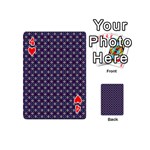 Cute Pretty Elegant Pattern Playing Cards 54 (Mini)  Front - Heart4