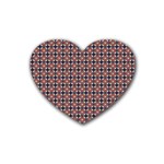 Cute Pretty Elegant Pattern Heart Coaster (4 pack)  Front