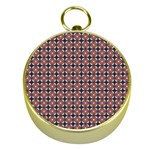 Cute Pretty Elegant Pattern Gold Compasses Front