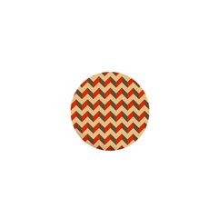 Modern Retro Chevron Patchwork Pattern  1  Mini Magnets