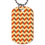 Modern Retro Chevron Patchwork Pattern  Dog Tag (Two Sides) Back