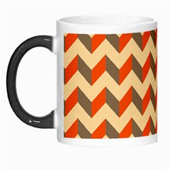 Modern Retro Chevron Patchwork Pattern  Morph Mugs