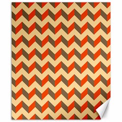 Modern Retro Chevron Patchwork Pattern  Canvas 8  X 10  by GardenOfOphir