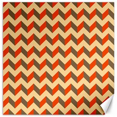 Modern Retro Chevron Patchwork Pattern  Canvas 16  X 16  