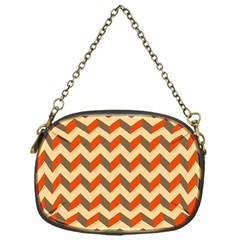 Modern Retro Chevron Patchwork Pattern  Chain Purses (one Side) 