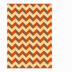 Modern Retro Chevron Patchwork Pattern  Small Garden Flag (two Sides)