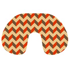 Modern Retro Chevron Patchwork Pattern  Travel Neck Pillows