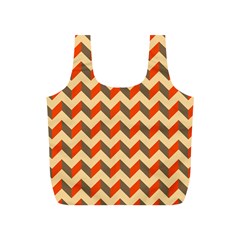 Modern Retro Chevron Patchwork Pattern  Full Print Recycle Bags (s) 