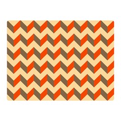 Modern Retro Chevron Patchwork Pattern  Double Sided Flano Blanket (mini) 