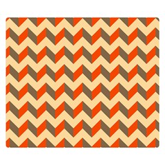 Modern Retro Chevron Patchwork Pattern  Double Sided Flano Blanket (small)  by GardenOfOphir