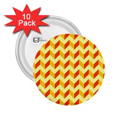 Modern Retro Chevron Patchwork Pattern  2 25  Buttons (10 Pack)  by GardenOfOphir