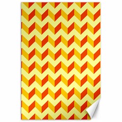 Modern Retro Chevron Patchwork Pattern  Canvas 20  X 30  