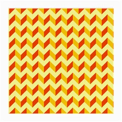 Modern Retro Chevron Patchwork Pattern  Medium Glasses Cloth (2-side)