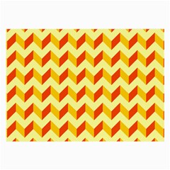 Modern Retro Chevron Patchwork Pattern  Large Glasses Cloth