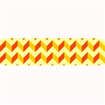 Modern Retro Chevron Patchwork Pattern  Large Bar Mats 32 x8.5  Bar Mat