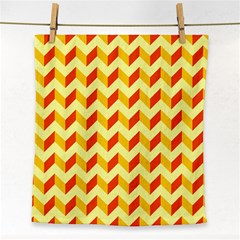 Modern Retro Chevron Patchwork Pattern  Face Towel