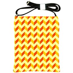 Modern Retro Chevron Patchwork Pattern  Shoulder Sling Bags