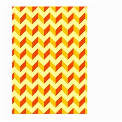 Modern Retro Chevron Patchwork Pattern  Large Garden Flag (two Sides)