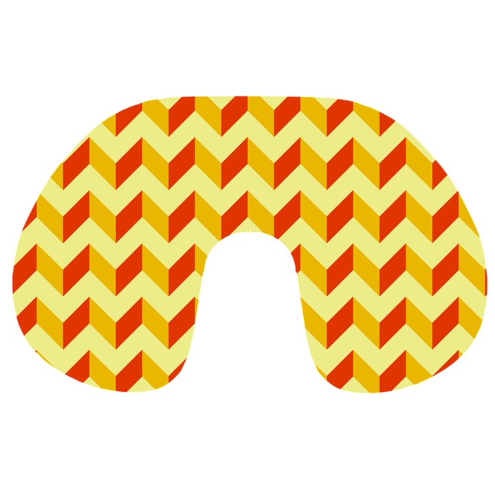 Modern Retro Chevron Patchwork Pattern  Travel Neck Pillows