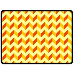 Modern Retro Chevron Patchwork Pattern  Double Sided Fleece Blanket (large)  by GardenOfOphir