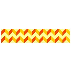 Modern Retro Chevron Patchwork Pattern  Flano Scarf (small) 