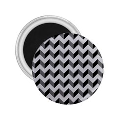 Modern Retro Chevron Patchwork Pattern  2 25  Magnets