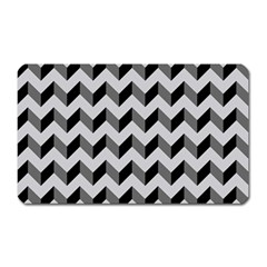 Modern Retro Chevron Patchwork Pattern  Magnet (rectangular)